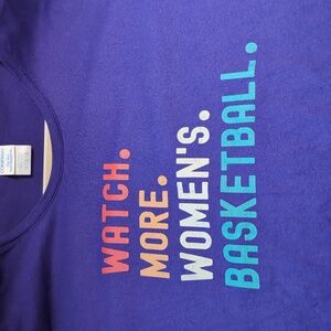 Watch More Women's Basketball tee, sz Large, WNBA
